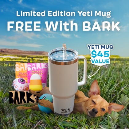 Subscription box ad offering a free mug
